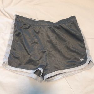 Justice size youth 14 gray and white shorts